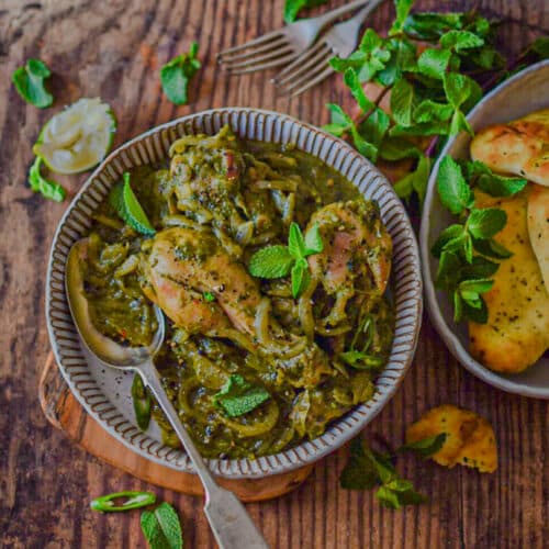 Pudina Chicken Curry